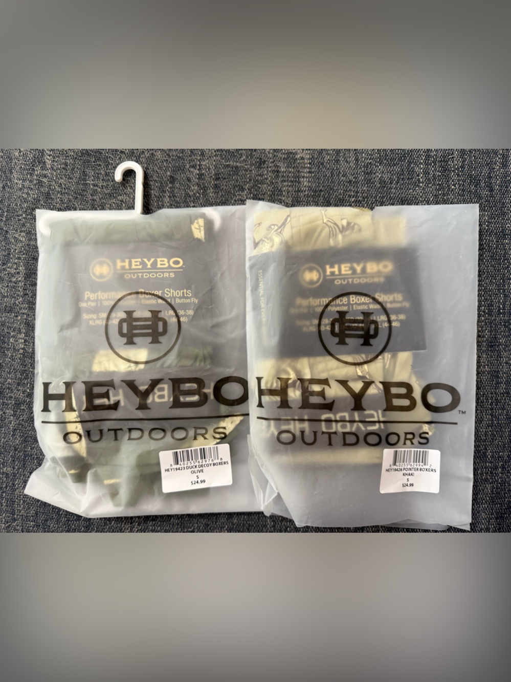 HEYBO Men’s Outdoors Performance Boxers — Olive Green
